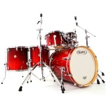 Mapex USA MR5045 Meridian Birch 5pc Jazz Drum Set-Transparent Cherry Red
