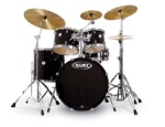 Mapex USA VR5254BL Mapex Voyager 5 Piece Drum Set    (Black)