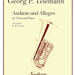 Andante and Allegro . Tuba and Piano . Telemann