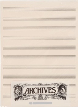 Manuscript Pad (12 stave, 50 sheets) . Archives
