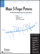Major 5-finger Paterns (achievement skill sheet no.1) . Piano . Faber/Hansen