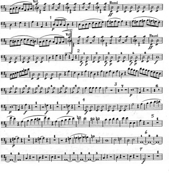 Symphony No.2 in D, Op. 73 . Double Bass . Brahms