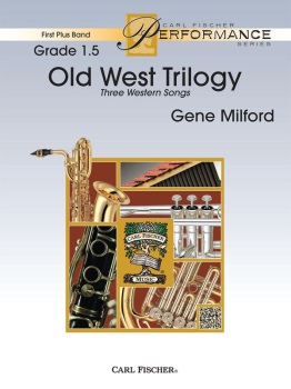 Old West Trilogy (score only) . Concert Band . Milford