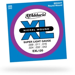 EXL120 Guitar Strings (nickel, super light) . D'Addario