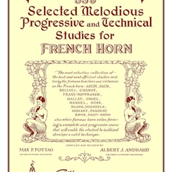 Selected Melodious Progressive & Technical Studies (335) v.1 . Horn . Pottag