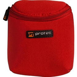 Pro-tec N265RX Alto Sax/Clarinet/Trombone Mouthpiece Pouch (3 piece,red) . Protec