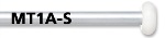MT1AS Corpsmaster Multi-Tenor Mallets (aluminum, nylon, heavy gauge shaft) . Vic Firth