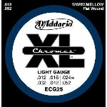 ECG25 Chromes Guitar Strings (flat wound, light) . D'Addario