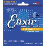 12027 Nanoweb Guitar Strings (custom light, coated) . Elixir