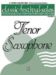 Classic Festival Solos (piano accompaniment) v.2 . Tenor Saxophone . Various