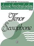 Classic Festival Solos (piano accompaniment) v.2 . Tenor Saxophone . Various