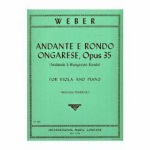 Andante and Hungarian Rondo Op.35 . Viola and Piano . Weber