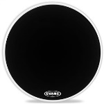 BD26MX1B MX1 Black Marching Bass Drum Head (26") . Evans