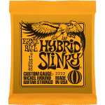 2222 Hybrid Slinky Custom Gauge Nickel Wound Guitar Strings . Ernie Ball