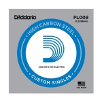 D'Addario PL009 Lock Twist Plain Steel Strings