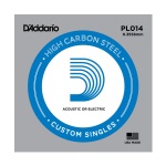D'Addario PL014 Lock Twist Plain Steel Strings