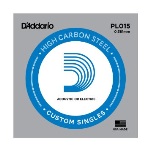 D'Addario PL015 Lock Twist Plain Steel Strings