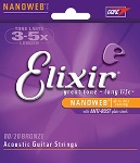 11027 Nanoweb Acoustic Guitar Strings (custom light, bronze) . Elixir