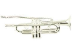 Aim 39137 Silver Trumpet Ornament (3.5")