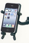 KB125E Phone Holder and Tube Clamp (black) . Hamilton