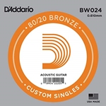 D'Addario BW024 Bronze Wound Acoustic Guitar String