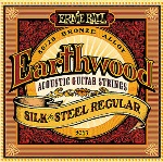 2043 Silk and Steel Earthwood Regular Acoustic Guitar Strings Set . Ernie Ball