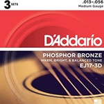 EJ17 Guitar Strings (phosphore bronze, medium) . D'Addario
