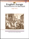English Songs: Renaissance to Baroque (high voice) w/CD . Vocal Collection . Various