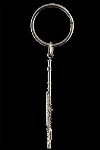 FPK546S Flute Keychain . Harmony Jewelry