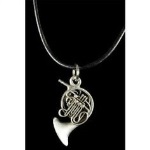 FPN558PW French Horn Necklace  . Harmony Jewelry