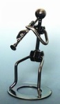 461155 Metal Clarinet Player Statue . Music Treasures