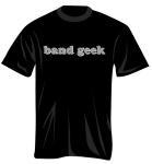 100274_M Band Geek T-Shirt (black/grey, medium) . Music Treasures