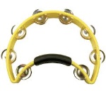 RT1050 Half Moon Tambourine (yellow, nickel jingles) . Rhythm Tech