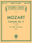 Concerto No.5 in A Major  . Violin and Piano . Mozart