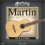 M130 Folk Guitar Strings (silk & steel) . Martin