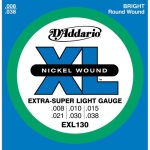 EXL130 Guitar Strings (nickel, extra-super light) . D'Addario