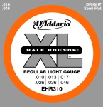 EHR310 Half Rounds Guitar Strings (semi-flat, regular light) . D'Addario