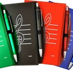 48904C Trble Clef Notebook w/Pen (red) . Aim
