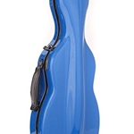 VNF1003 Shaped Fiberglass Violin Case (4/4, blue) . Tonareli