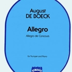 Allegro de Concours . Trumpet and Piano . De Boeck