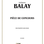 Piece De Concours . Trumpet and Piano . Balay