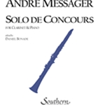 Solo de Concours . Clarinet and Piano . Messager