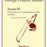 Sonata III . Trombone and Piano . Handel