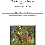 The Art of the Fugue v.1 (contrapunctus 1,3,5,9) . Saxophone Quartet . Bach