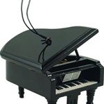 9206 Grand Piano Ornament (black, 3.5") . Aim