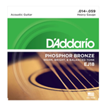 EJ18 Acoustic Guitar String Set (heavy gauge, phosphor bronze) . D'Addario