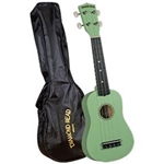 DU-125 Maple Soprano Ukulele w/Bag (satin light green) . Diamond Head