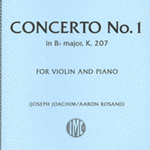 Concerto No.1 in Bb Major K.207 . Violin and Piano . Mozart