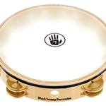 TDOV Overture Series Tambourine (10" brass, double row) . Black Swamp