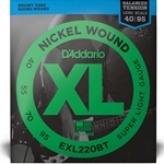 EXL220BT XL Nickel Wound Bass Guitar Strings (long scale,round wound) . D'Addario
